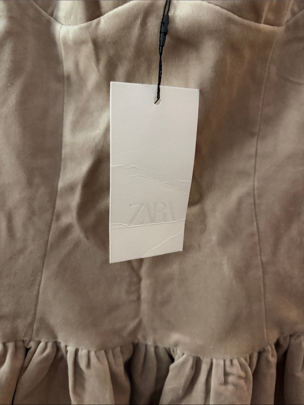 Zara Blush Pink Sweetheart Neck Mini Dress - Picture 8 of 8